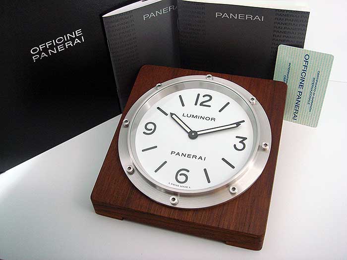 JW Horological Gallery Panerai Table Clock